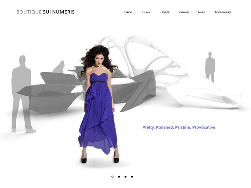 Boutique Sui, a fashion e-commerce landing page design